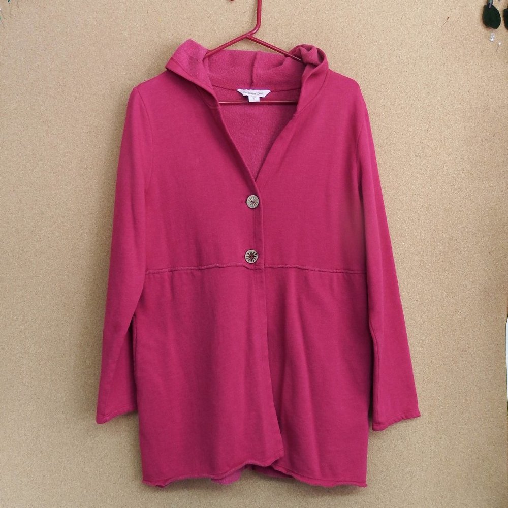 Hooded Sweatshirt Cardigan